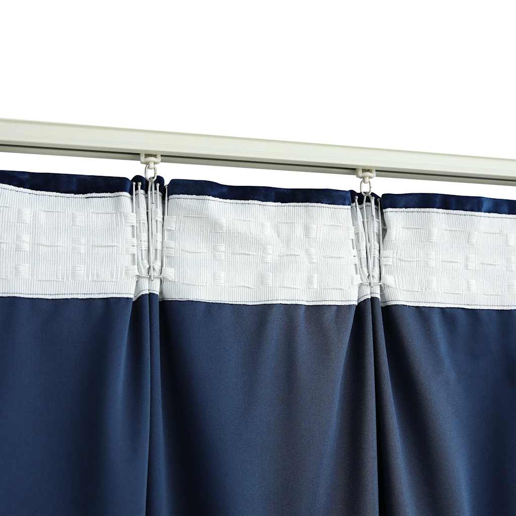 Verdunkelungsvorhang Mit Haken Samt 290 X 245 Cm