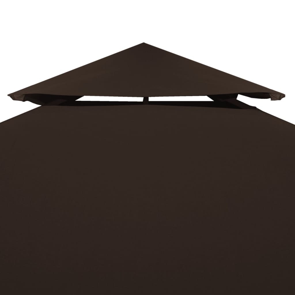 Pavillon-Dachplane Mit Kaminabzug 310 G/M² Braun