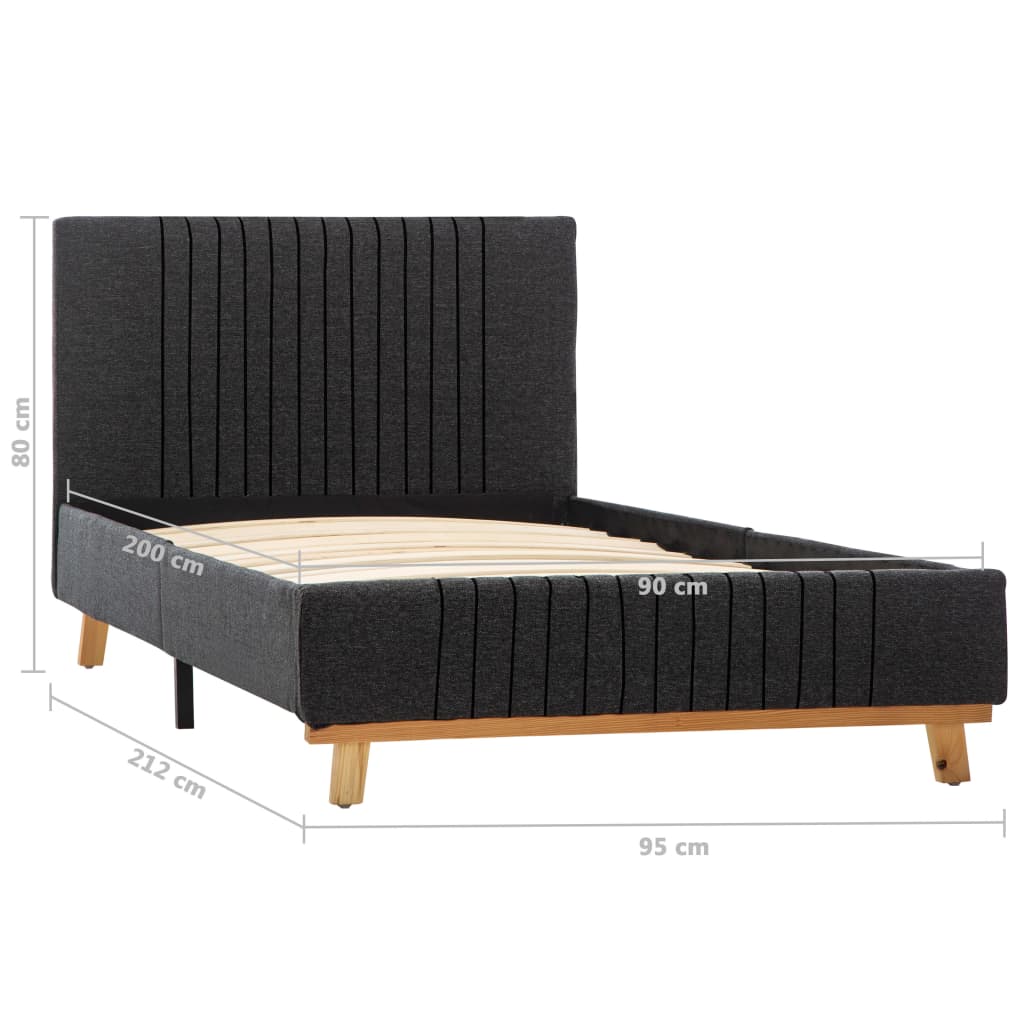 Bettgestell Stoff 90×200 Cm
