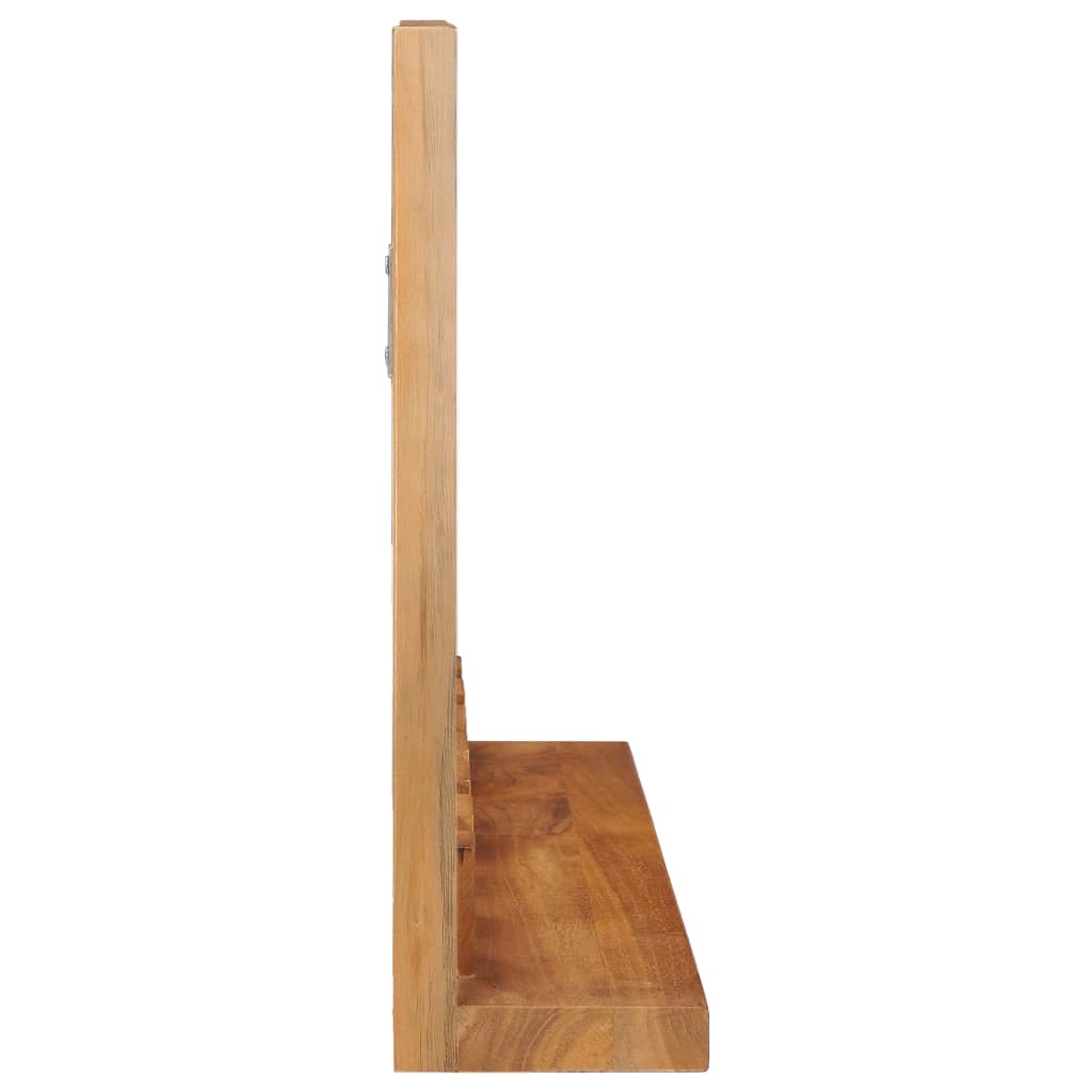Wandspiegel Mit Regal 60×12×40 Cm Teak Massivholz