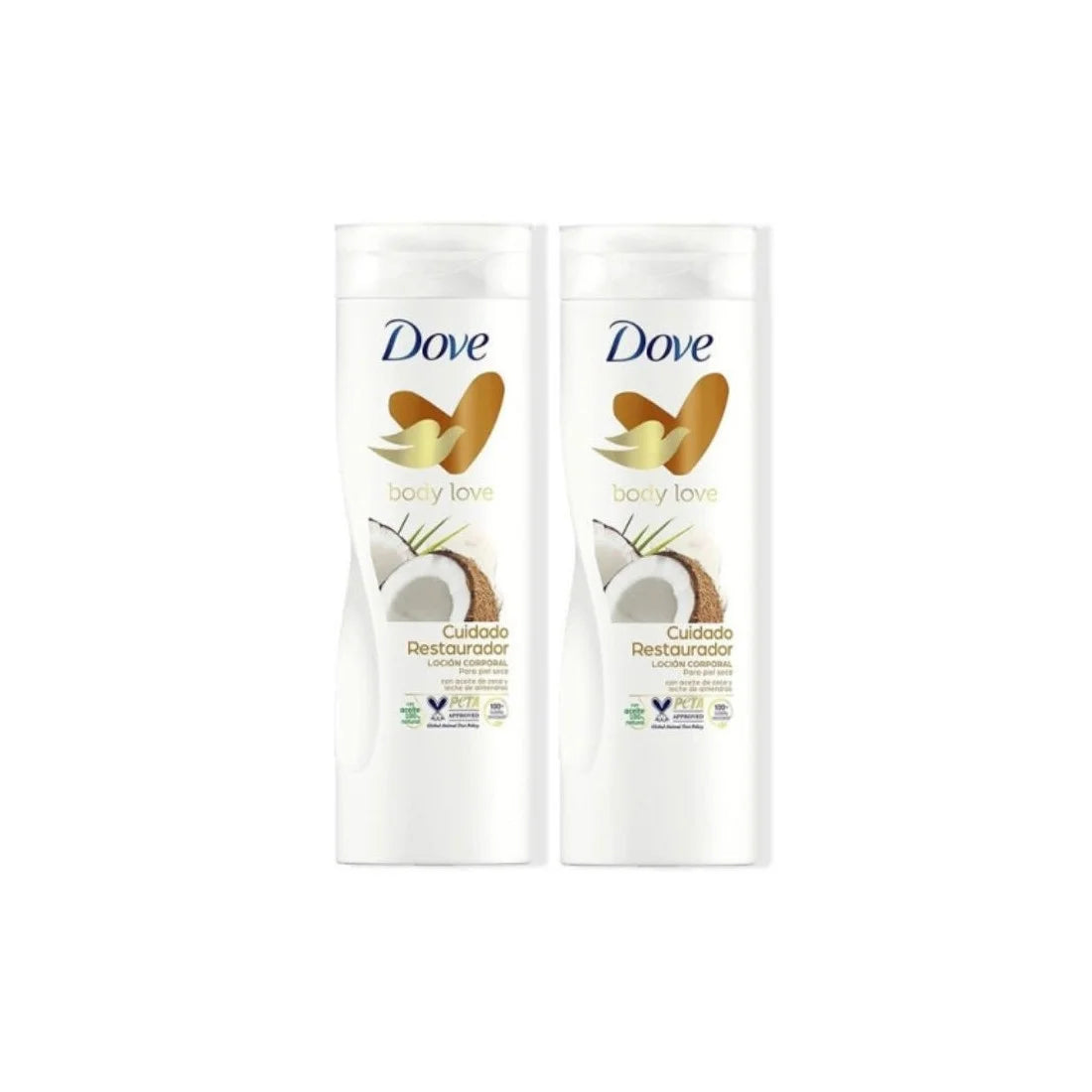 DOVE DOVE Body Lotion 400 ml Kokosduft im Doppelpack Kosmetik