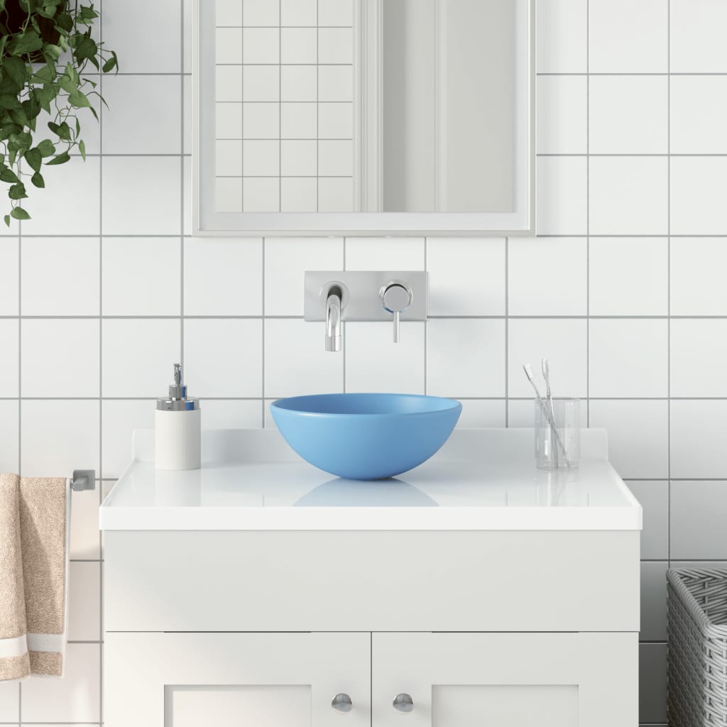 Waschbecken Keramik Rund