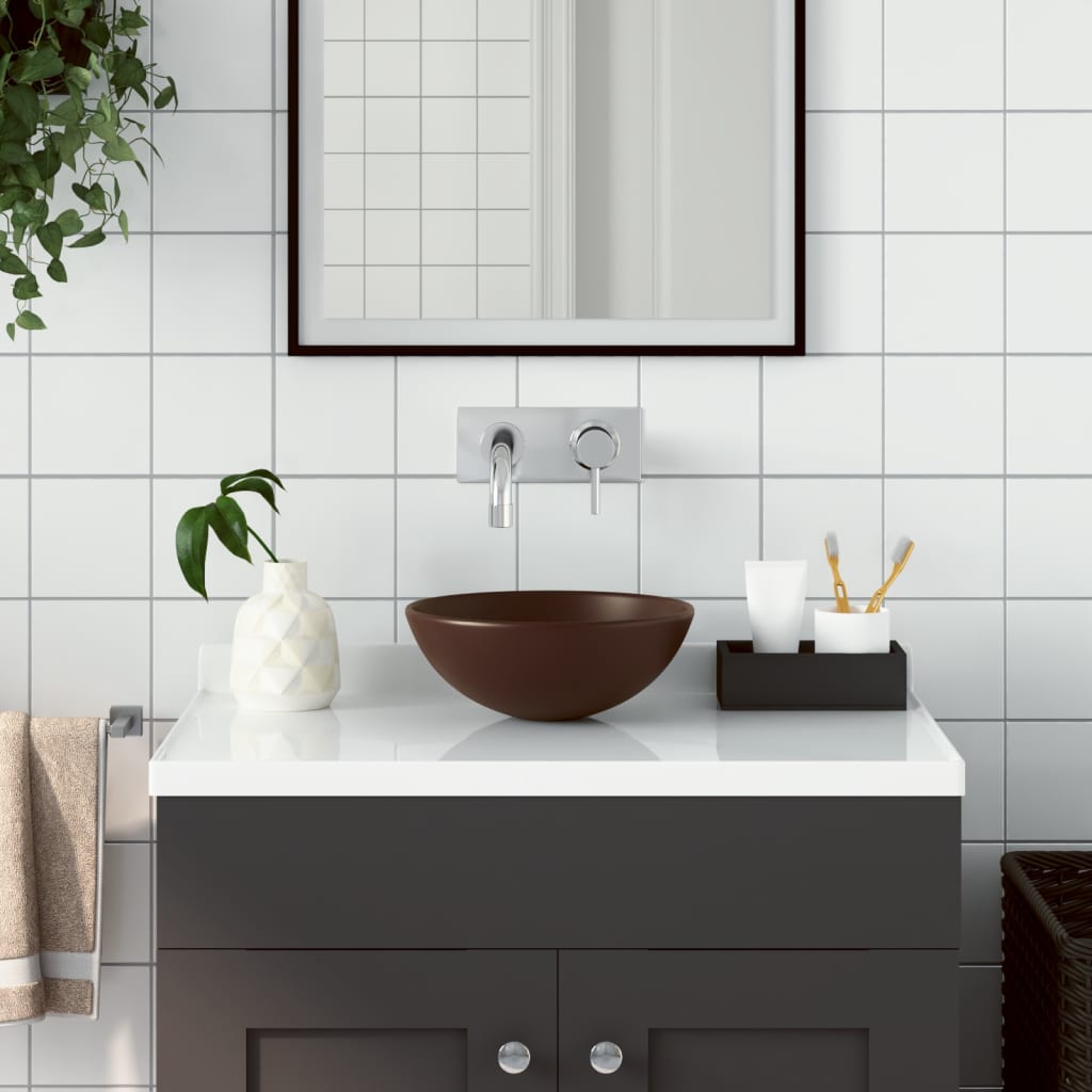 Waschbecken Keramik Rund