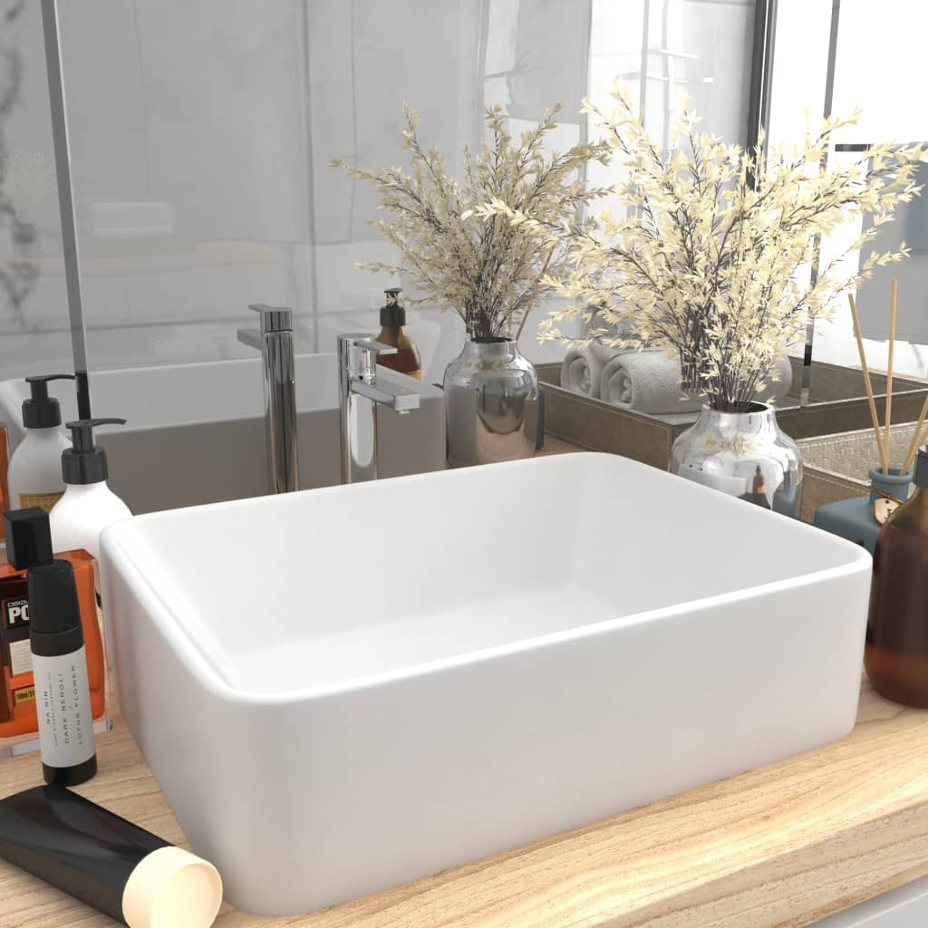 Luxus-Waschbecken Matt Dunkelblau 41X30X12 Cm Keramik