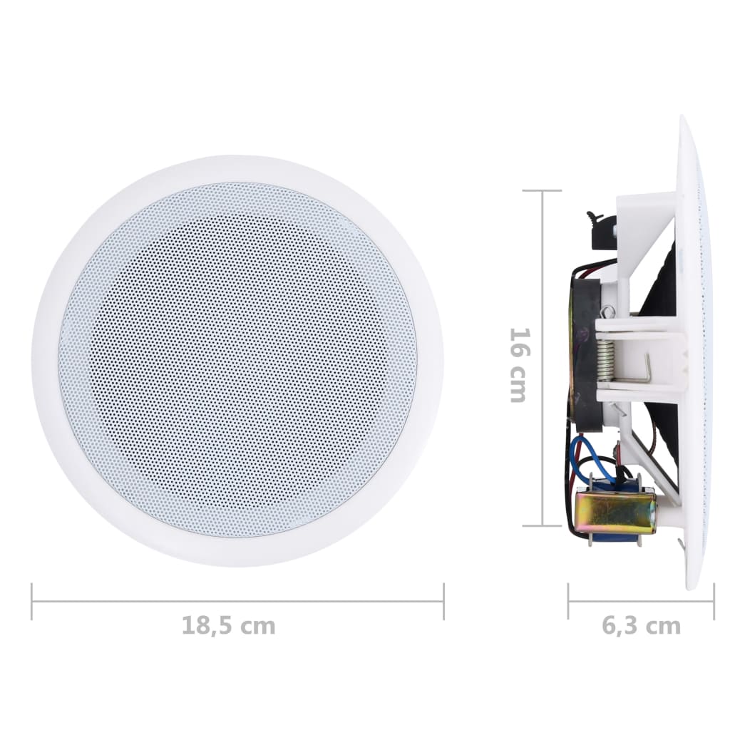 Einbaulautsprecher Für Decke Und Wand 2 Stk. 80 W