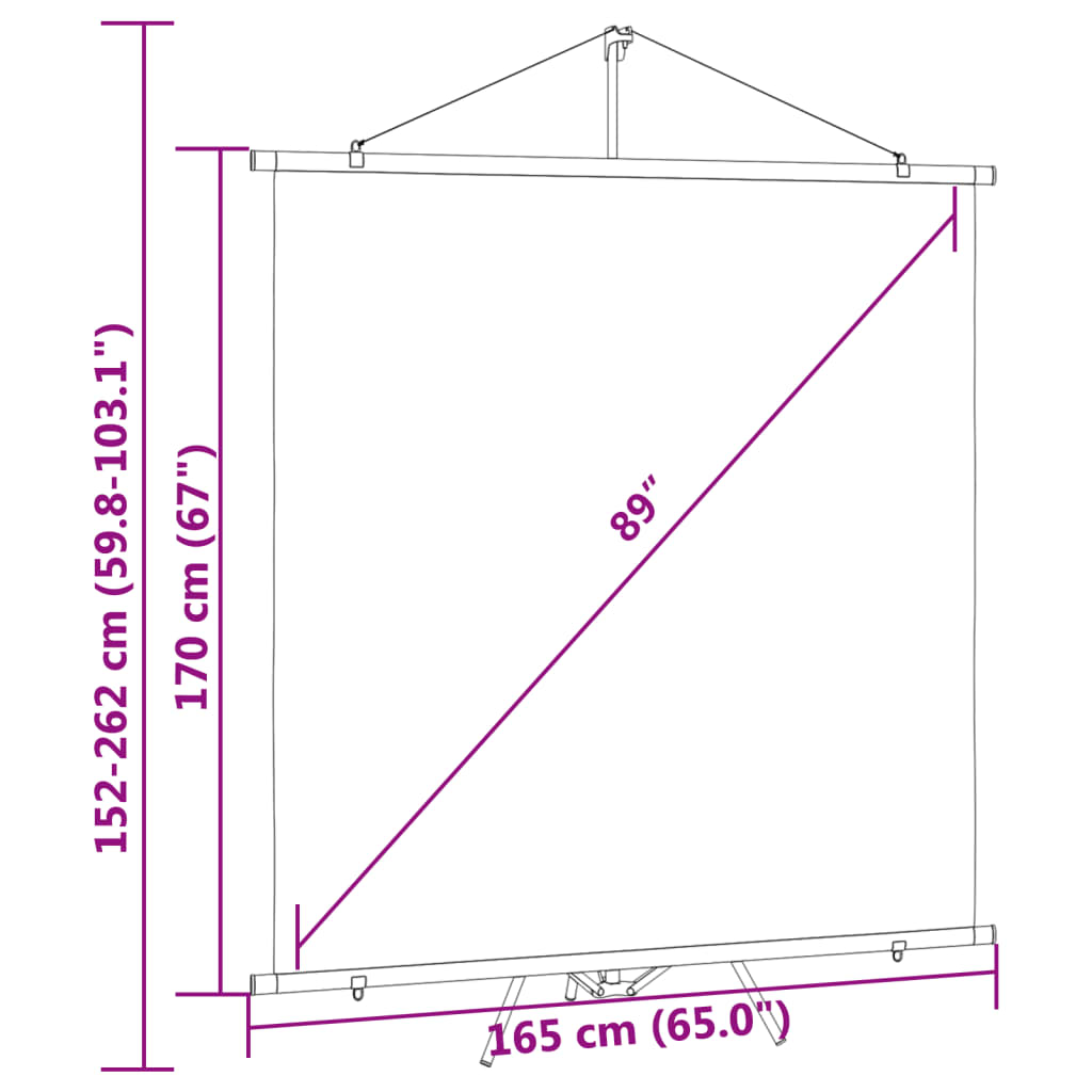 Beamer-Leinwand Mit Stativ