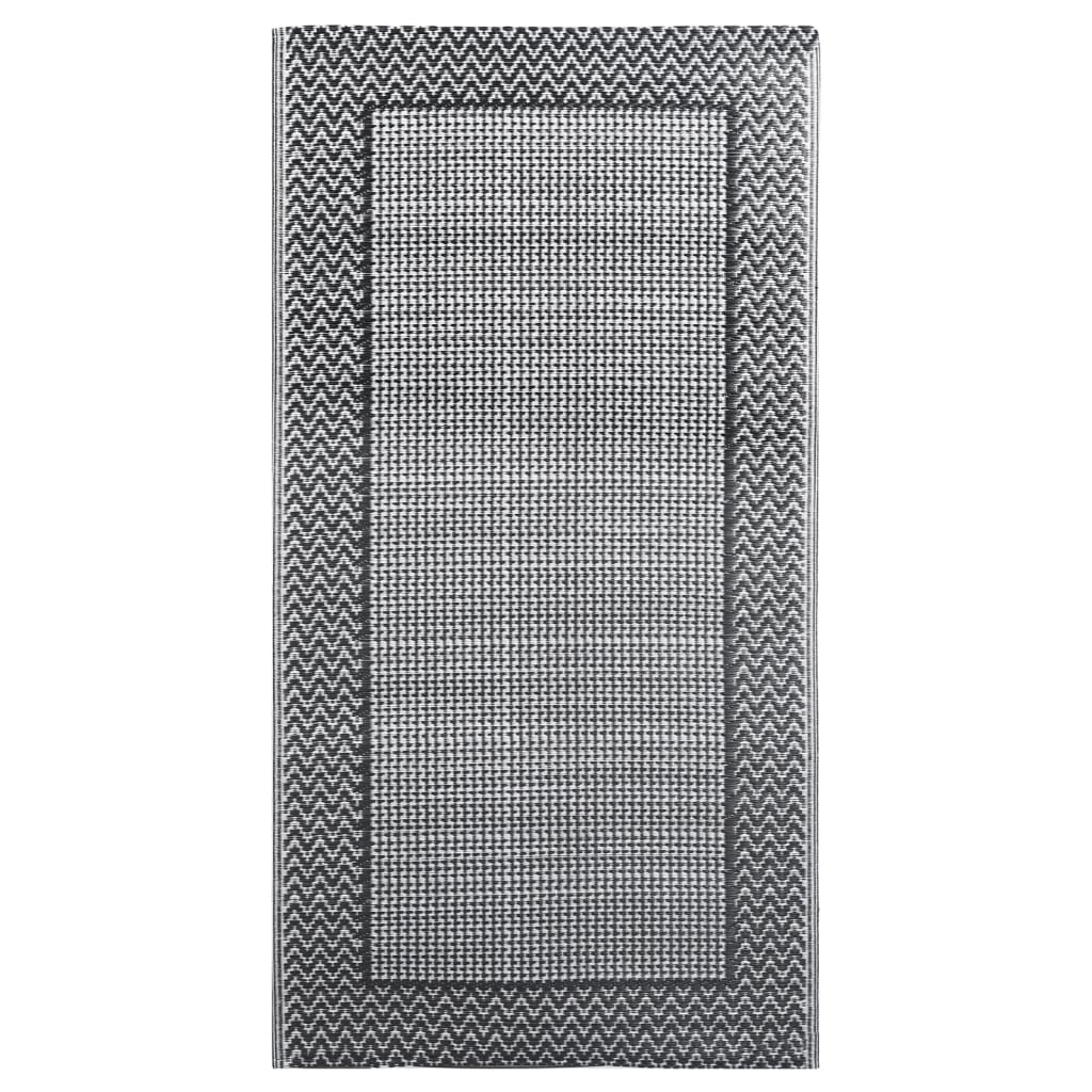 Outdoor-Teppich Grau Pp Schwarz Und Grau