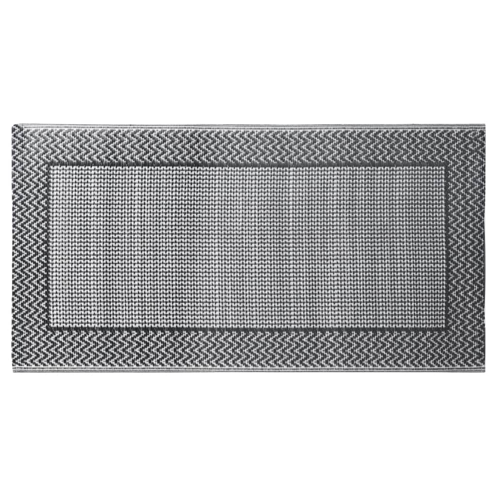 Outdoor-Teppich Grau Pp Schwarz Und Grau