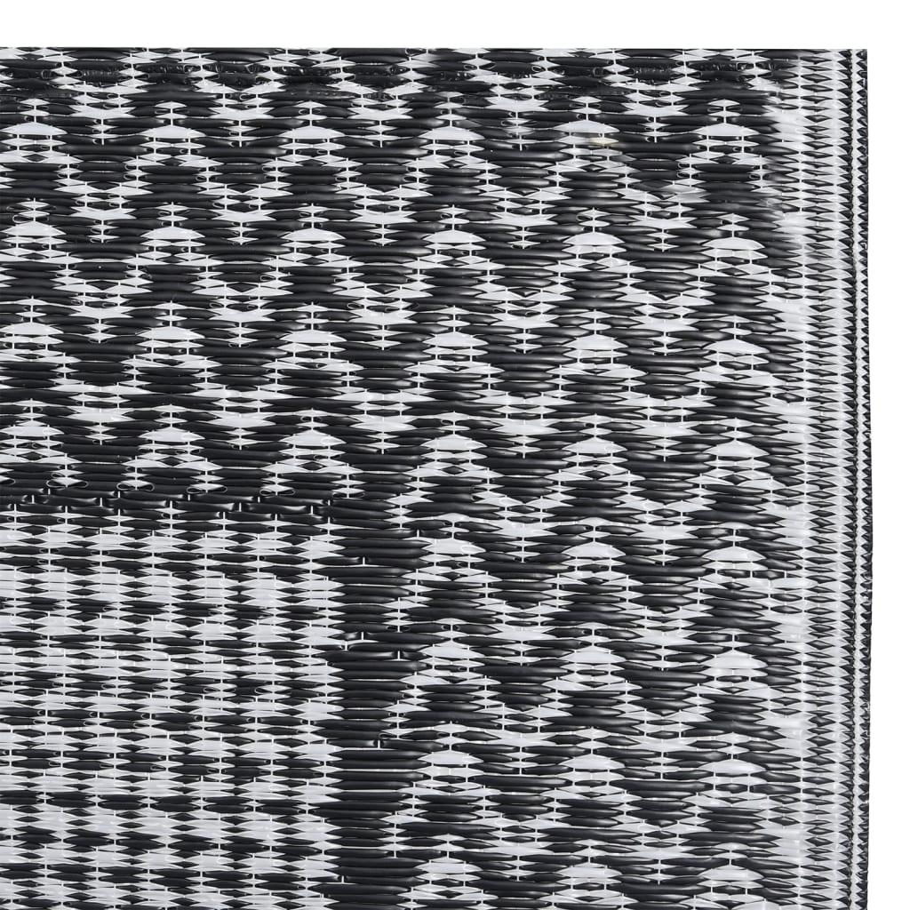 Outdoor-Teppich Grau Pp Schwarz Und Grau