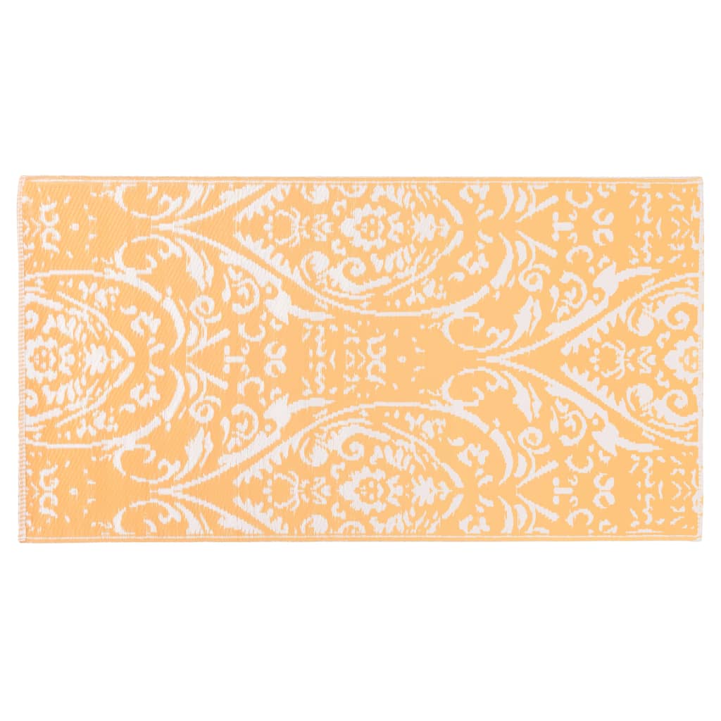 Outdoor-Teppich Arakil Orangefarben Und Blau Pp Orange Und Weiß