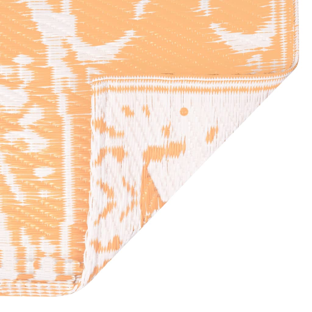 Outdoor-Teppich Arakil Orangefarben Und Blau Pp Orange Und Weiß