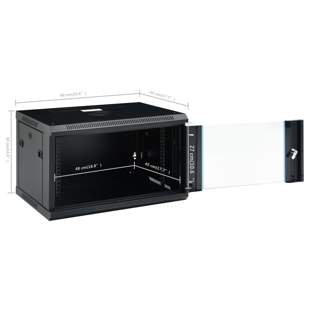 6U Netzwerkschrank Wandmontage 19" Ip20