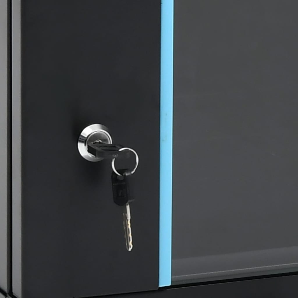 22U Netzwerkschrank Mit Rollen 19" Ip20 1050X600X1170 Mm