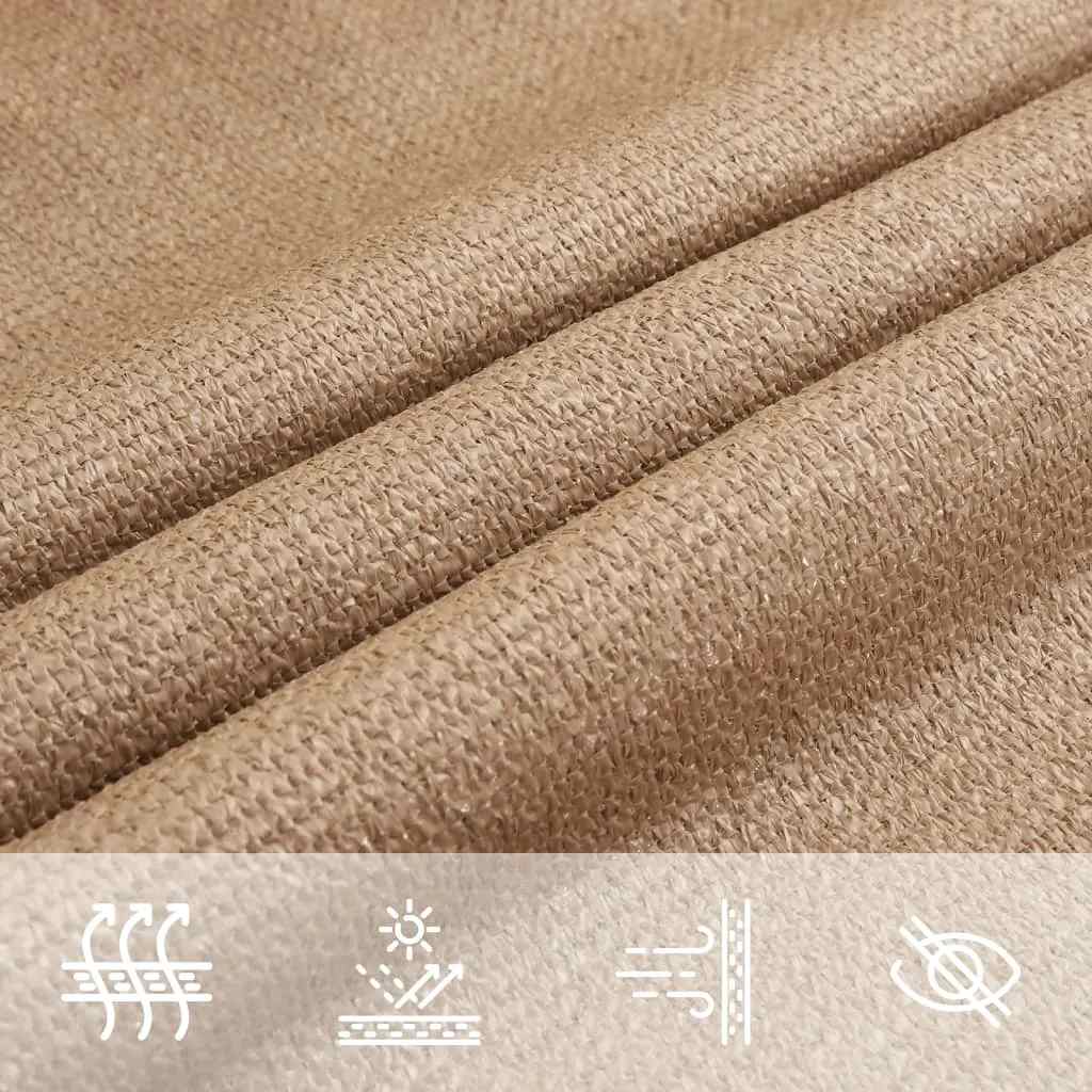 Sonnensegel 160 G/M² 3,5X4,5 M Hdpe Taupe
