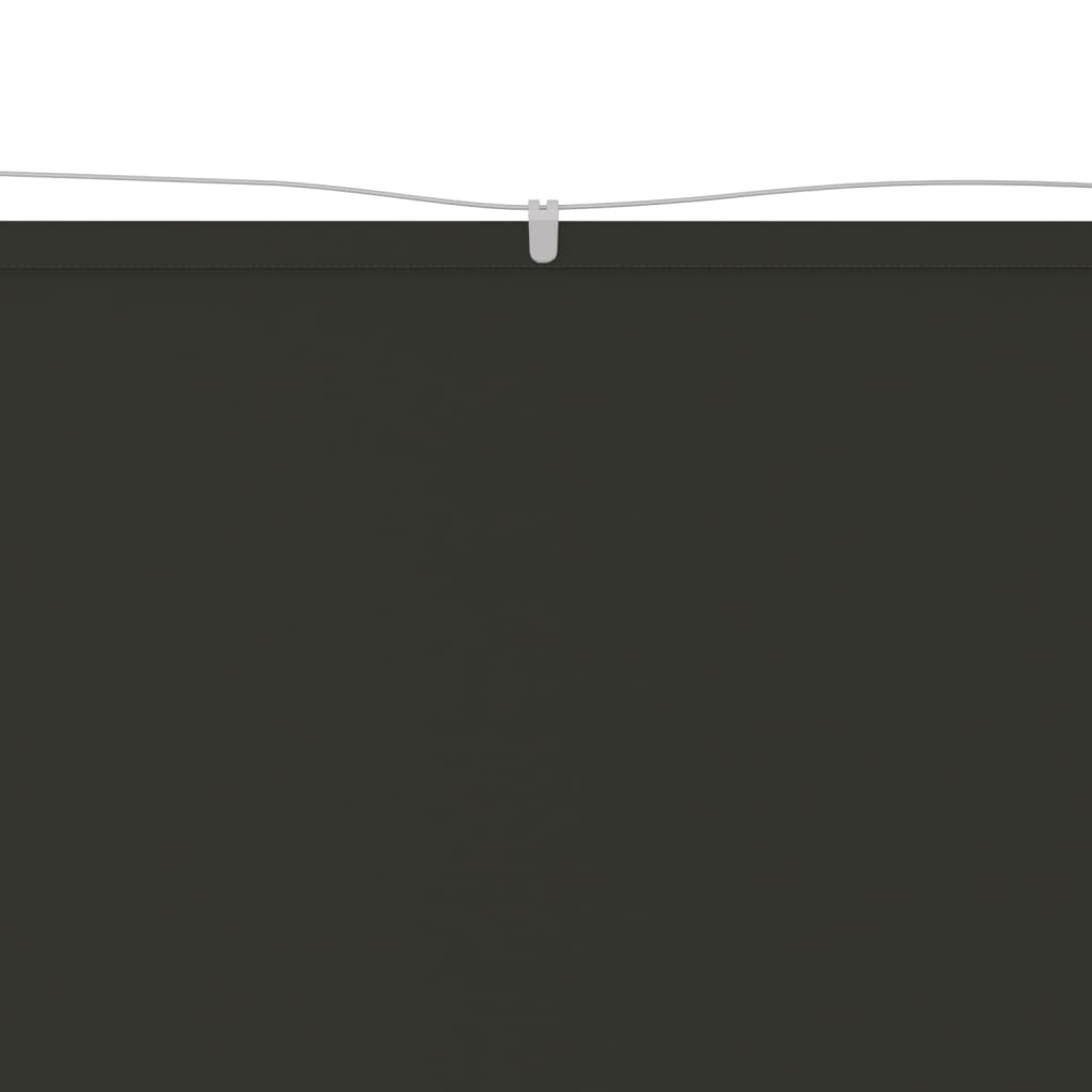 Senkrechtmarkise Anthrazit 100X600 Cm Oxford-Gewebe Schwarz