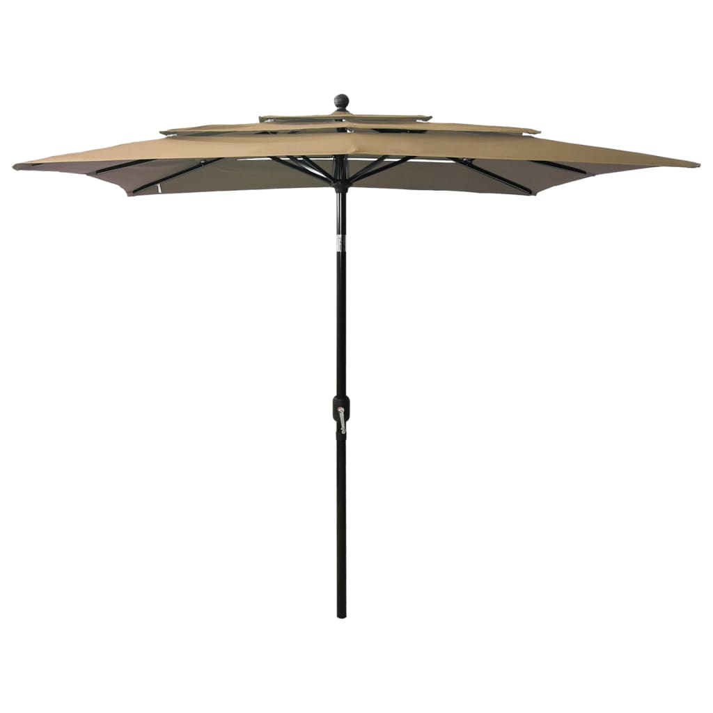 Sonnenschirm Mit Aluminium-Mast 3-Lagig
