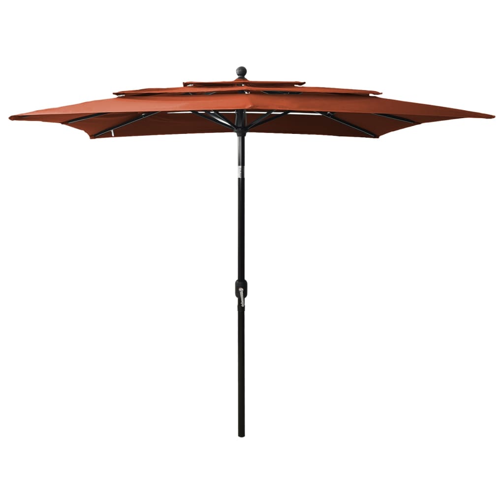 Sonnenschirm Mit Aluminium-Mast 3-Lagig