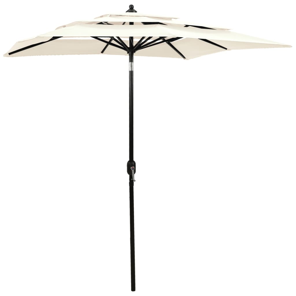 Sonnenschirm Mit Aluminium-Mast 3-Lagig