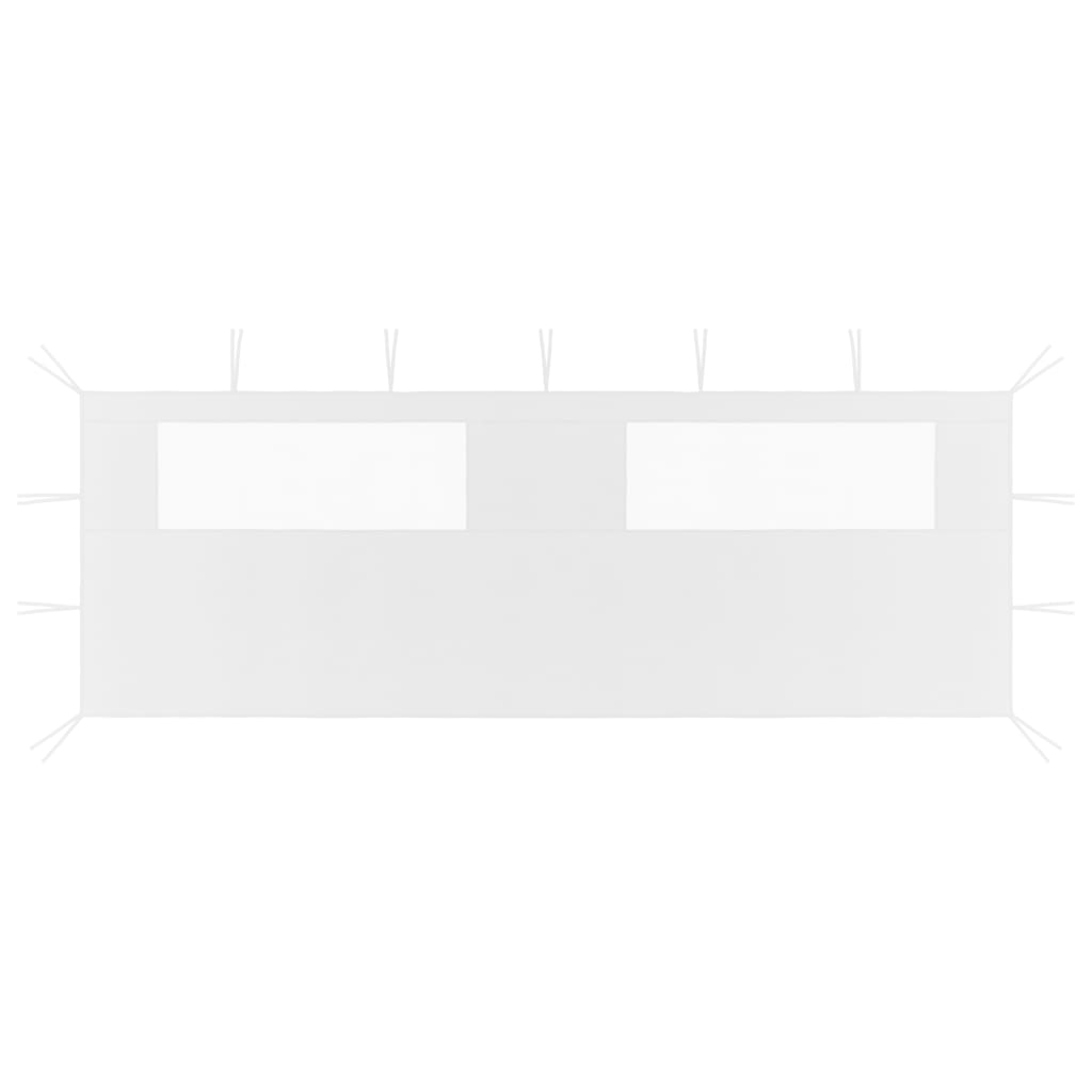 Pavillon-Seitenwände Mit Fenstern 2 Stk. 4X2,1 M 70 G/M²