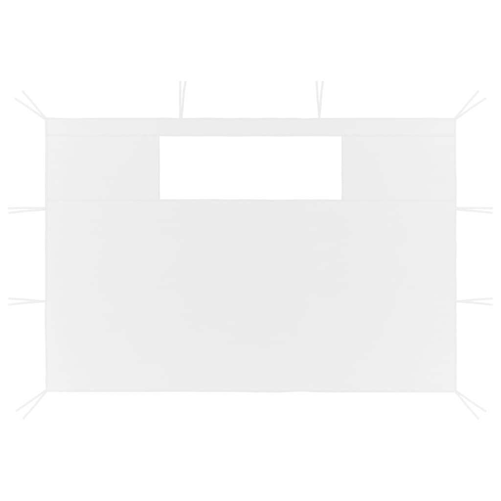 Pavillon-Seitenwände Mit Fenstern 2 Stk. 4X2,1 M 70 G/M²