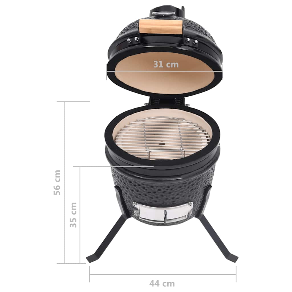2-In-1 Kamado-Grill Smoker Keramik 56 Cm