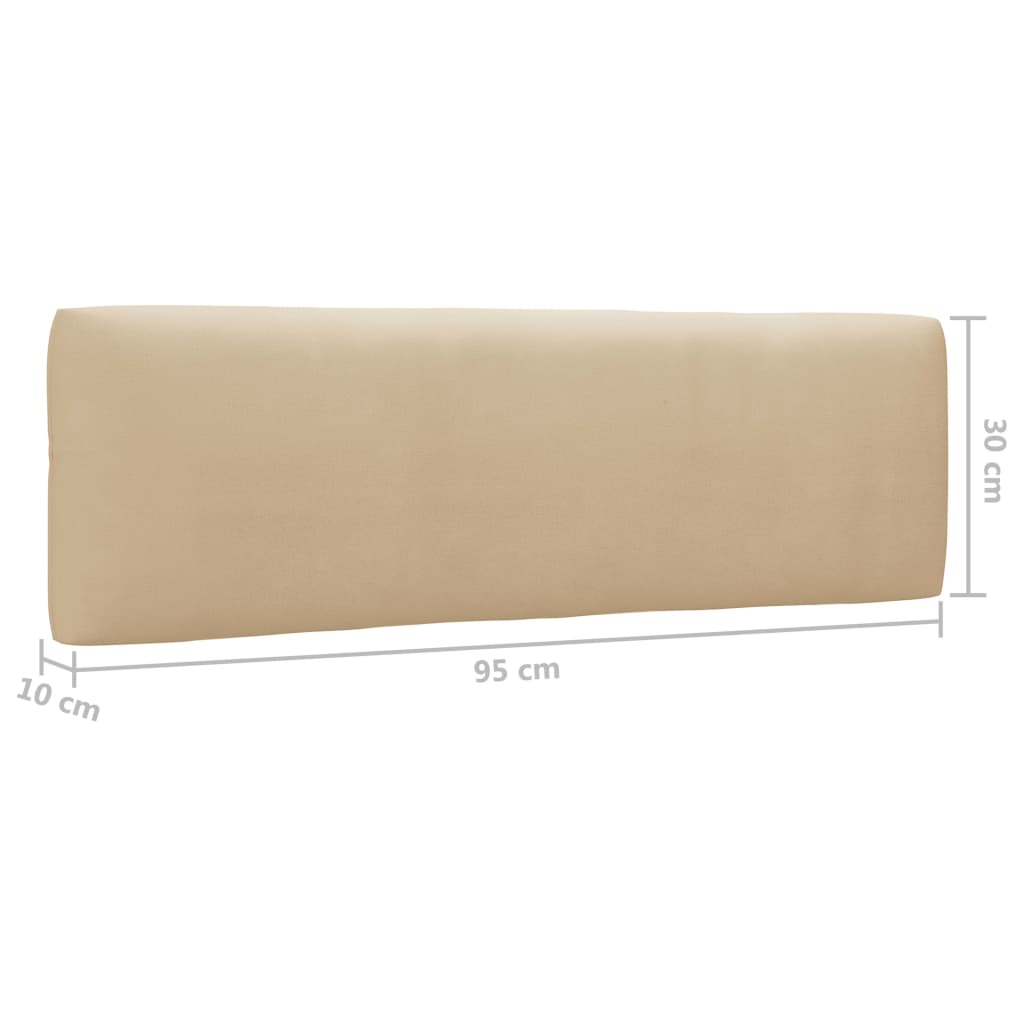 -Palettensofa Mit Kissen Imprägniertes Kiefernholz Beige