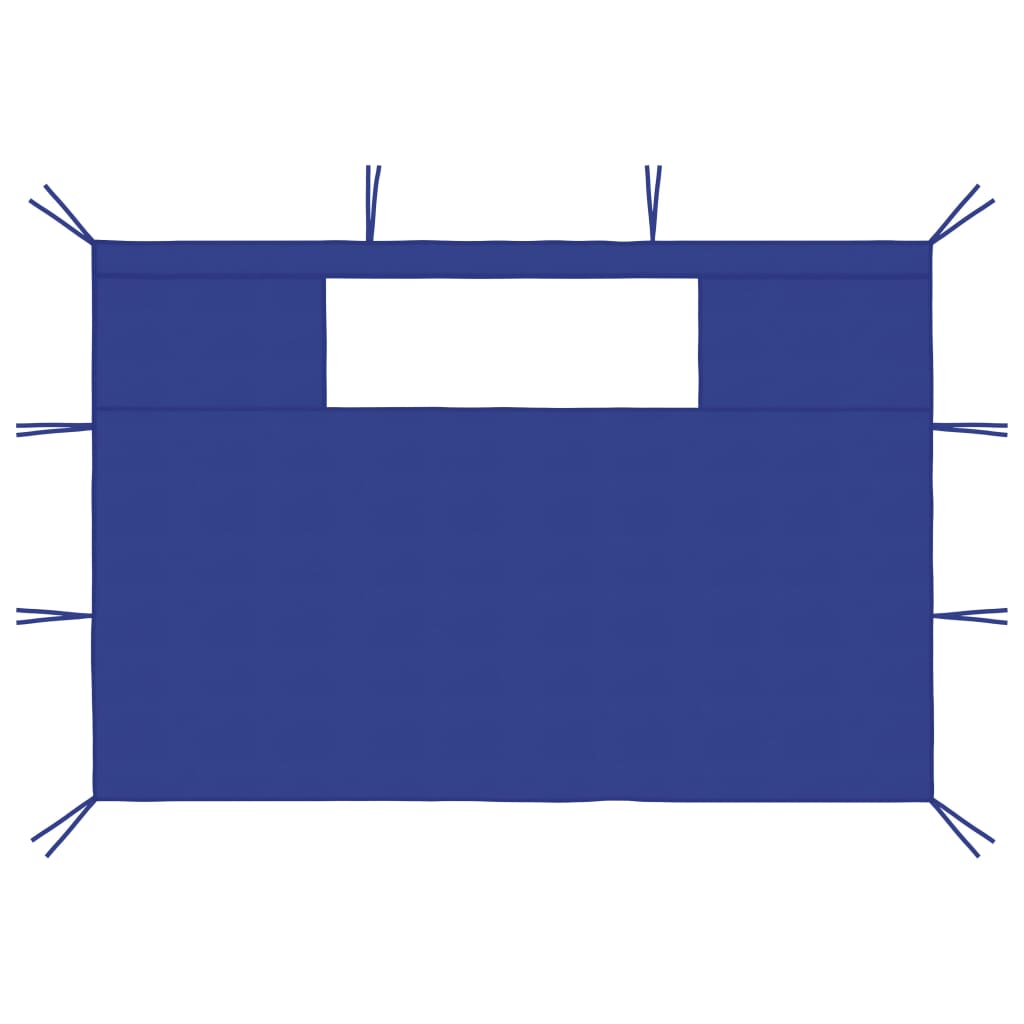 Pavillon-Seitenwände Mit Fenstern 2 Stk.