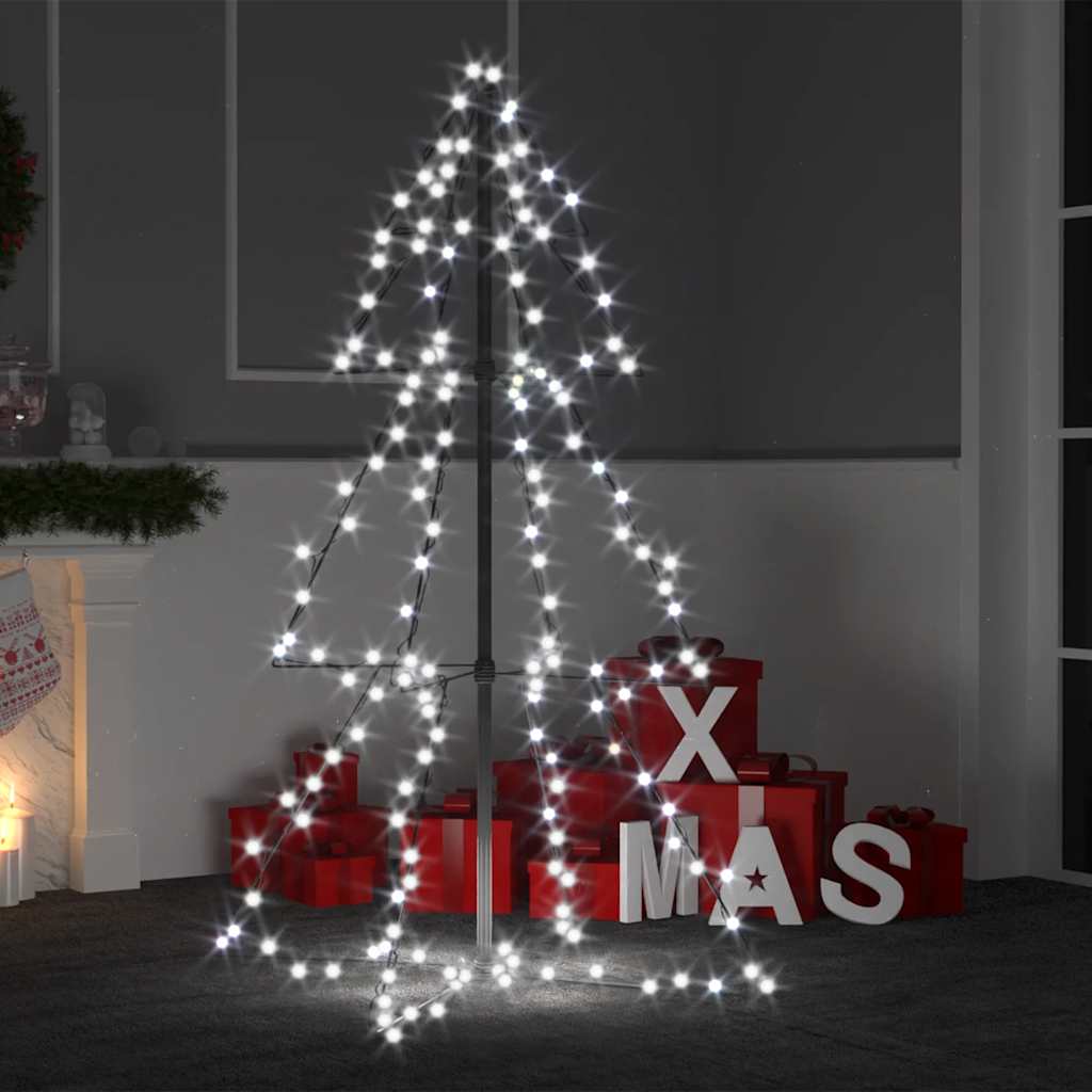 Weihnachtsbaum In Kegelform 240 Leds Indoor Outdoor 118X180 Cm Kaltweiß