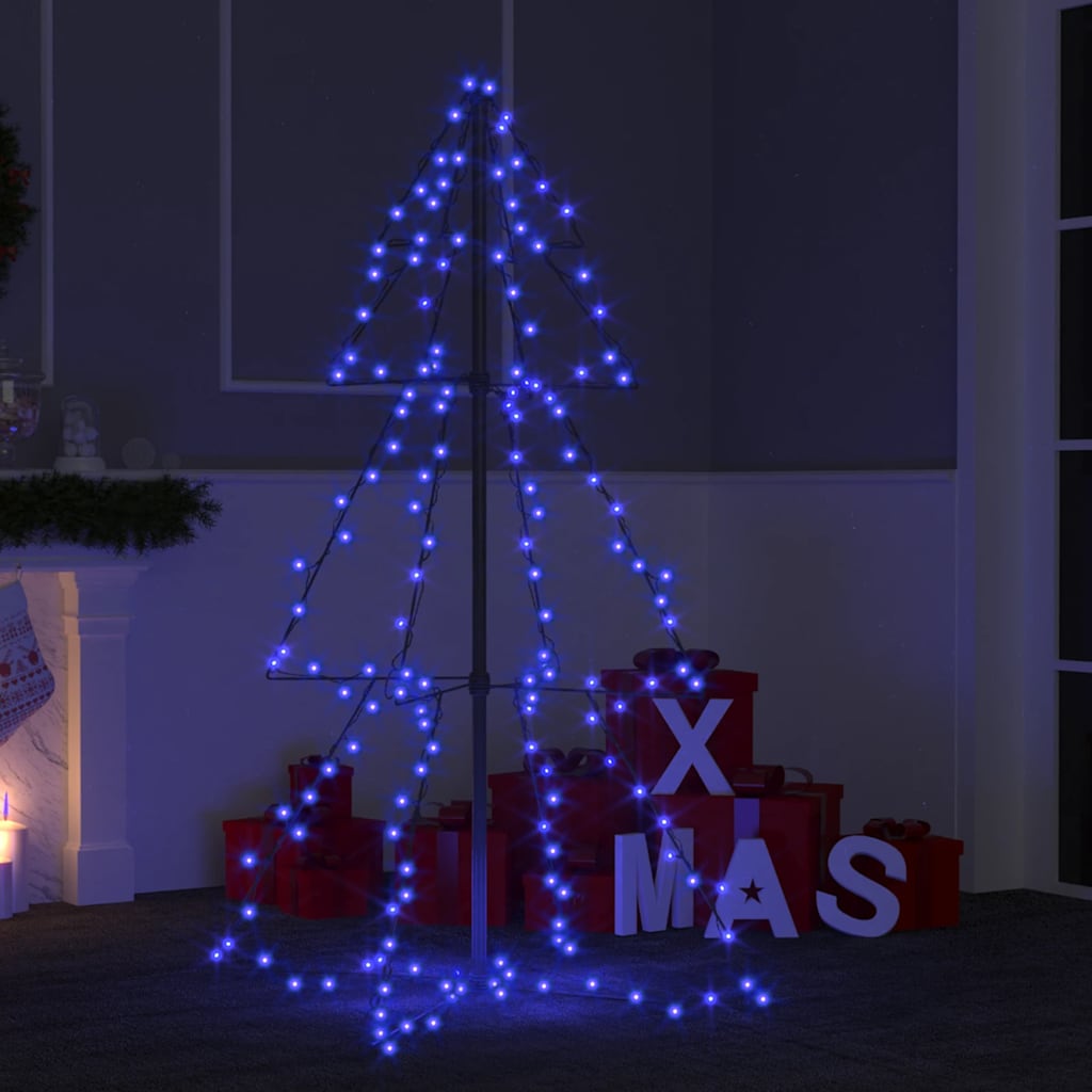 Weihnachtsbaum In Kegelform 300 Leds Indoor & Outdoor 120X220Cm Blau