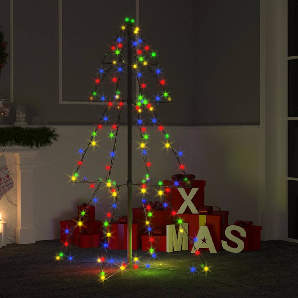 Weihnachtsbaum In Kegelform 300 Leds Indoor & Outdoor 120X220Cm Mehrfarbig