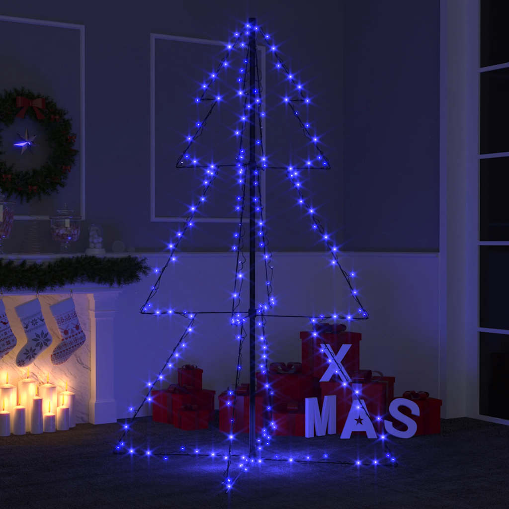 Weihnachtsbaum In Kegelform 300 Leds Indoor & Outdoor 120X220Cm Blau