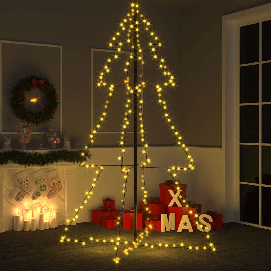 Weihnachtsbaum In Kegelform 360 Leds Indoor Outdoor 143X250 Cm Warmweiß