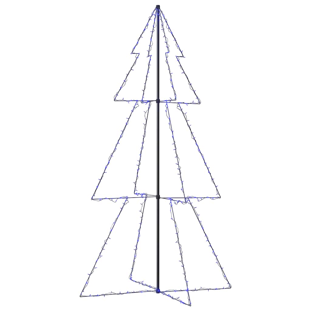 Weihnachtsbaum In Kegelform 300 Leds Indoor & Outdoor 120X220Cm Blau