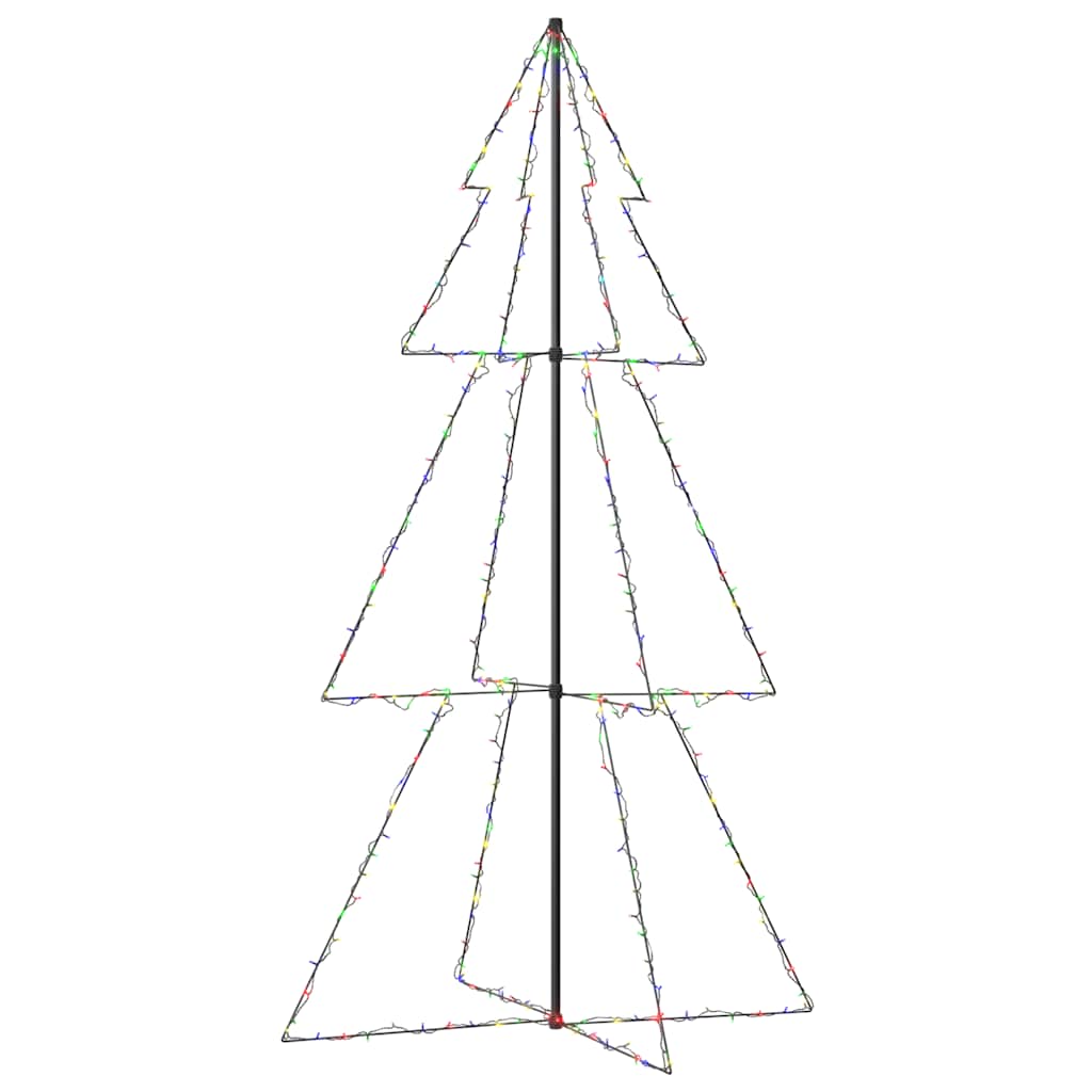 Weihnachtsbaum In Kegelform 300 Leds Indoor & Outdoor 120X220Cm Mehrfarbig