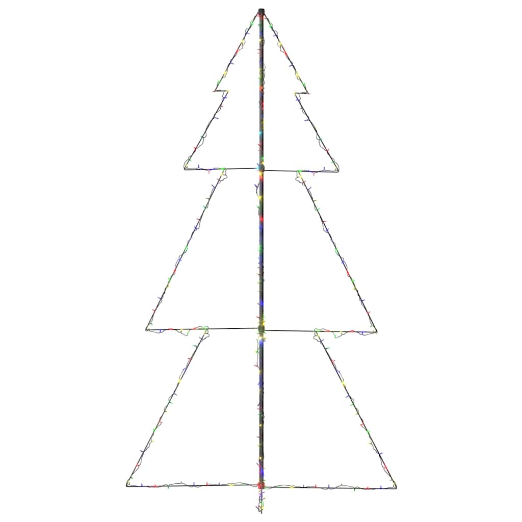 Weihnachtsbaum In Kegelform 300 Leds Indoor & Outdoor 120X220Cm Mehrfarbig