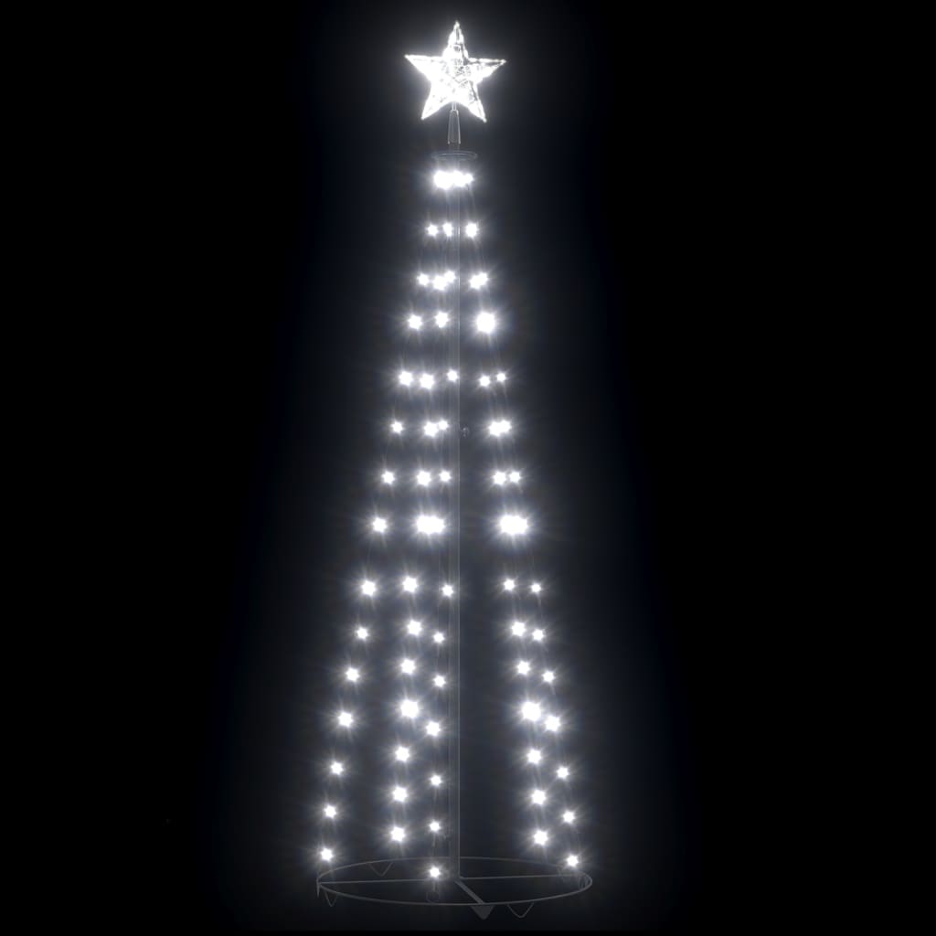 Weihnachtsbaum Kegelform 84 Leds Deko 50X150 Cm Kaltweiß