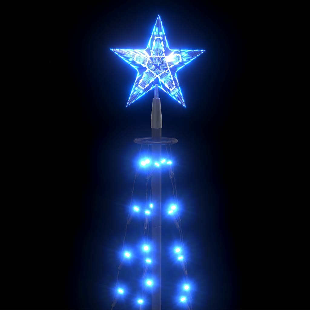 Weihnachtsbaum Kegelform 84 Leds Deko 50X150 Cm Blau