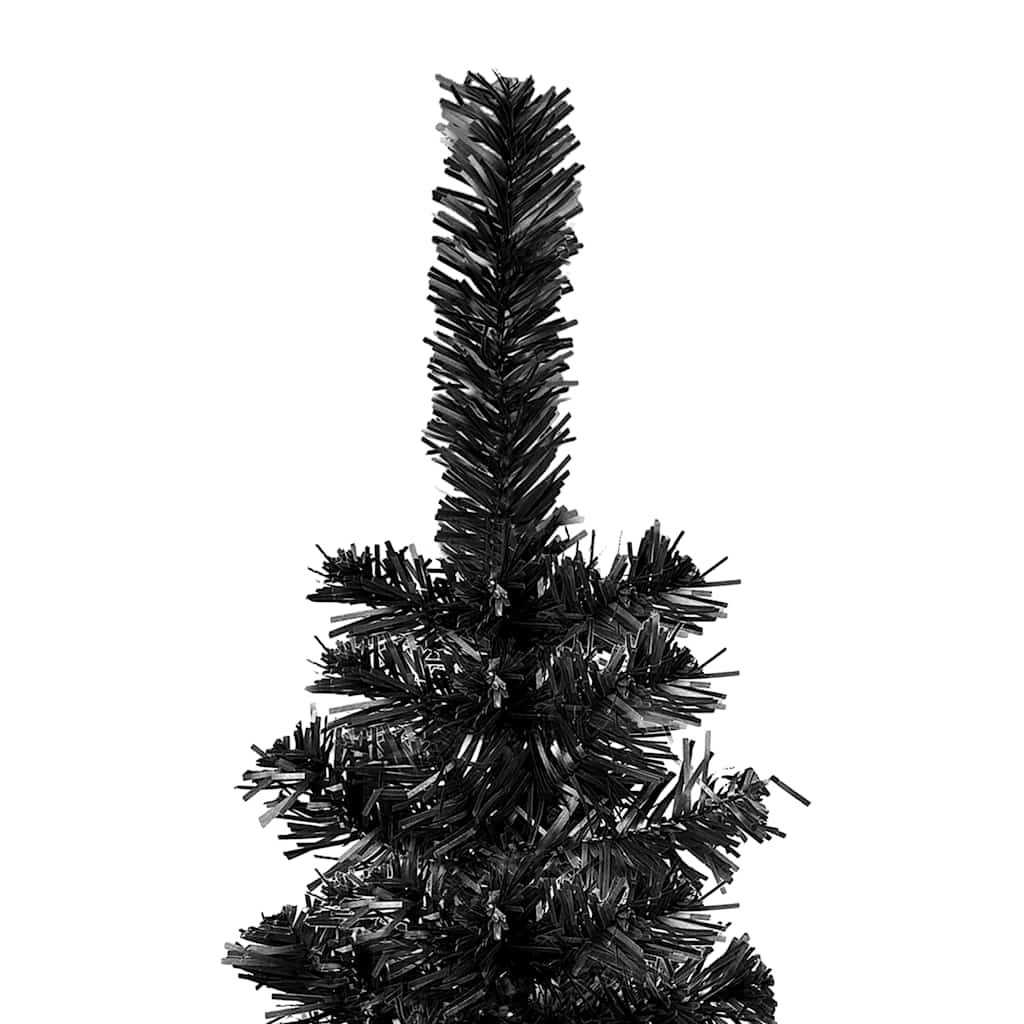 Weihnachtsbaum Schlank Mit Beleuchtung & Kugeln 210 Cm