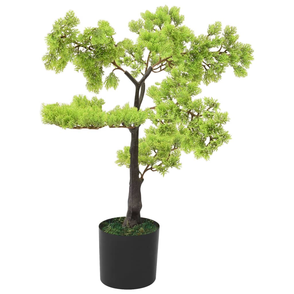 Künstlicher Bonsai Zypresse Mit Topf Grün