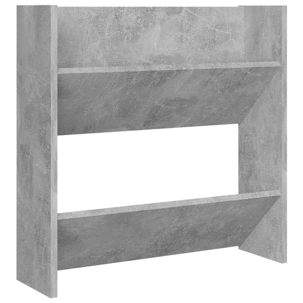 Wand-Schuhschränke 2 Stk. 60X18X Holzwerkstoff Betongrau