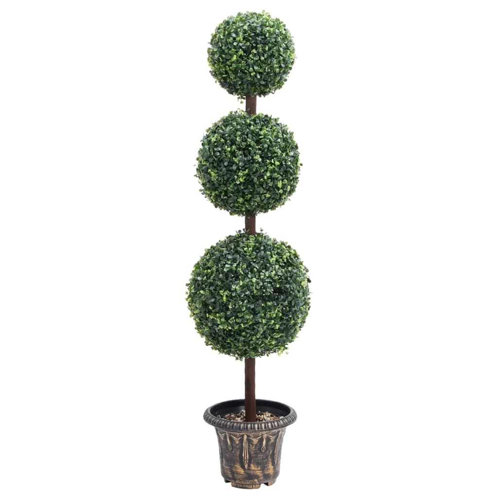 Künstlicher Buchsbaum Mit Topf Kugelform Grün 119 Cm