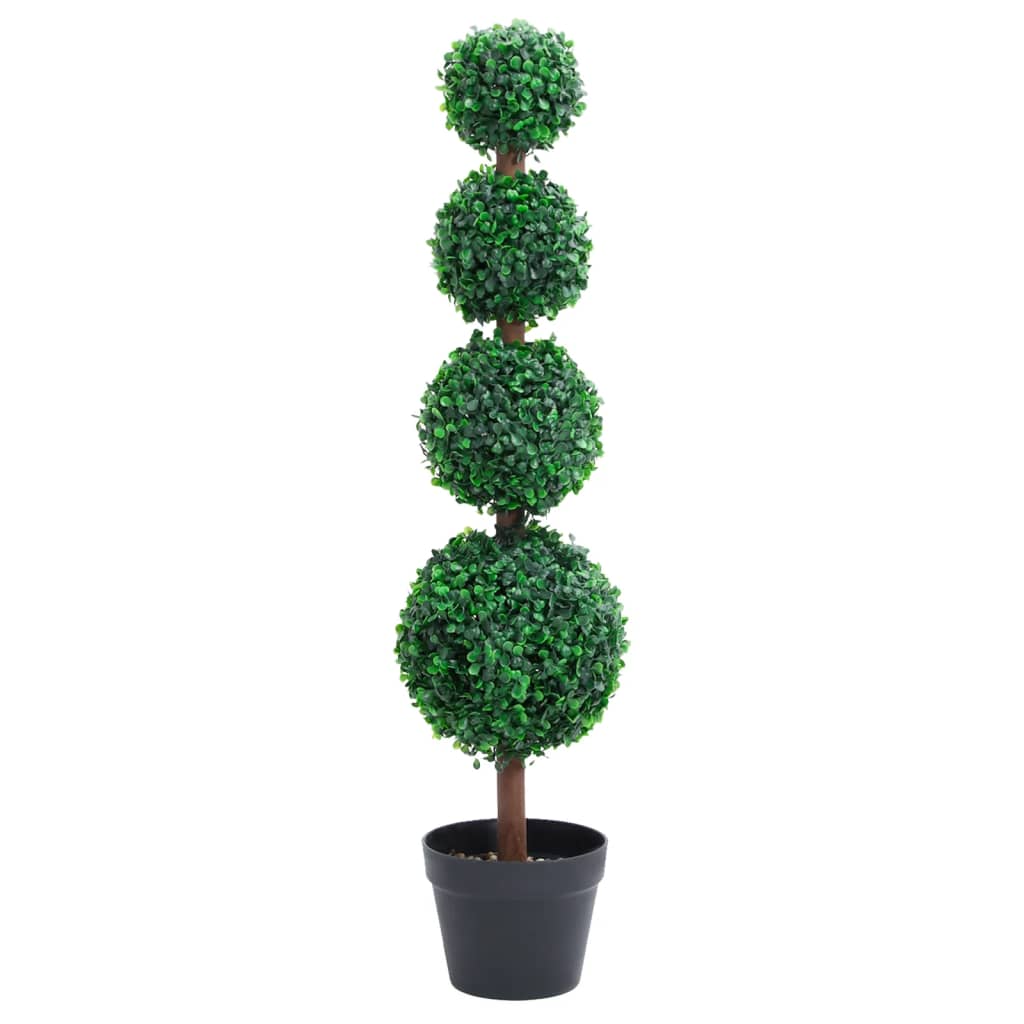 Künstlicher Buchsbaum Mit Topf Kugelform Grün 119 Cm