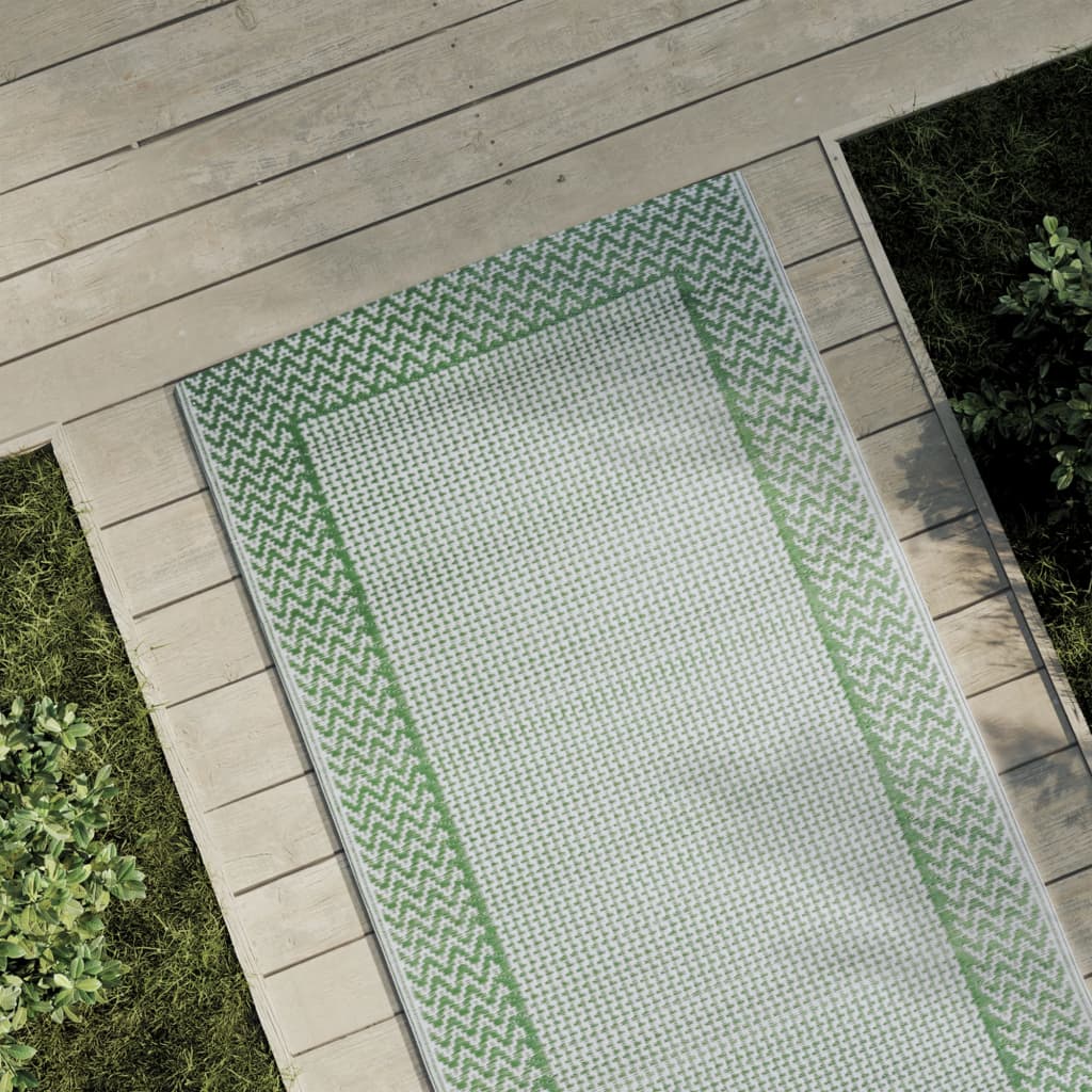 Outdoor-Teppich Arakil Grün Pp Grün Und Weiß