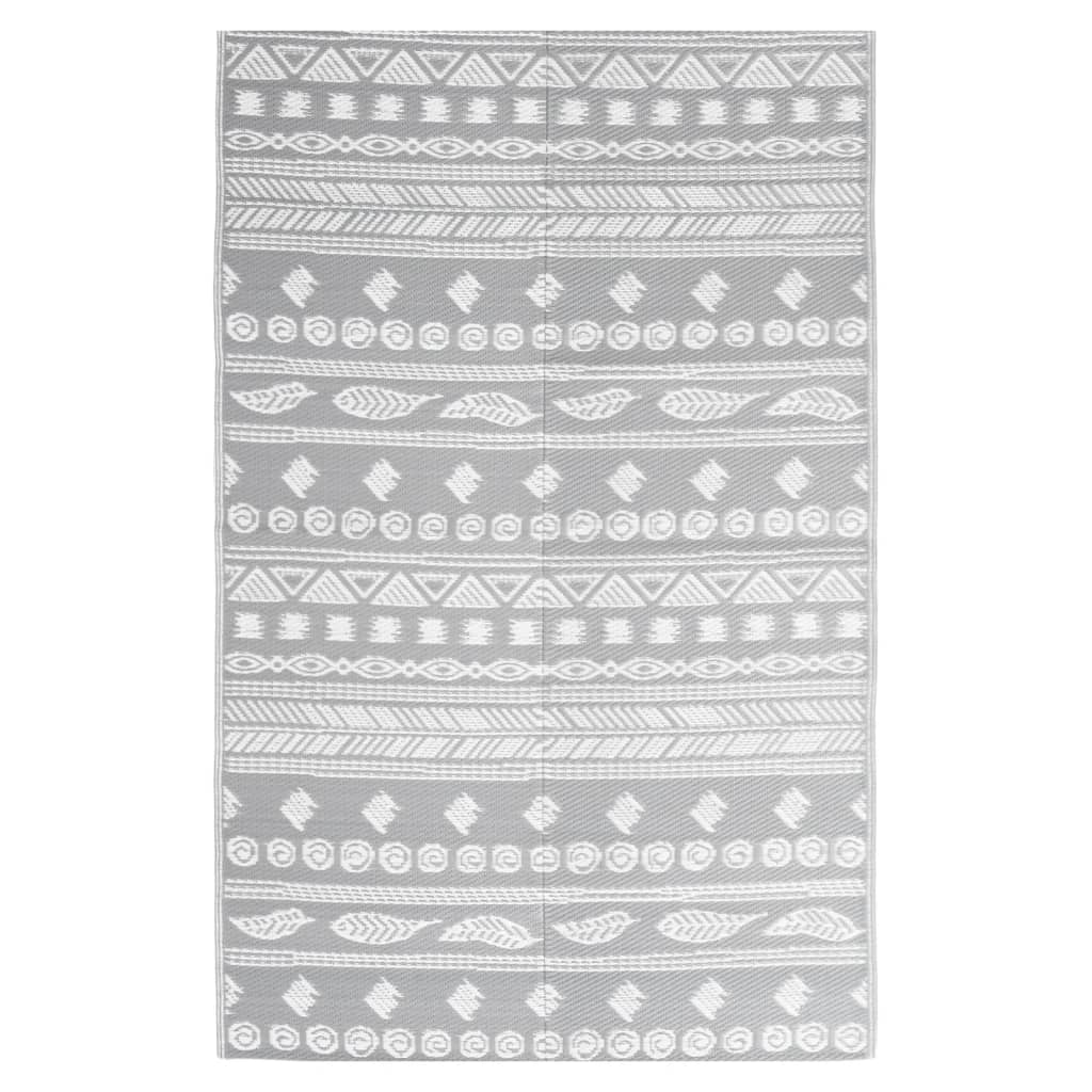 Outdoor-Teppich Arakil Grau Pp Graues Muster