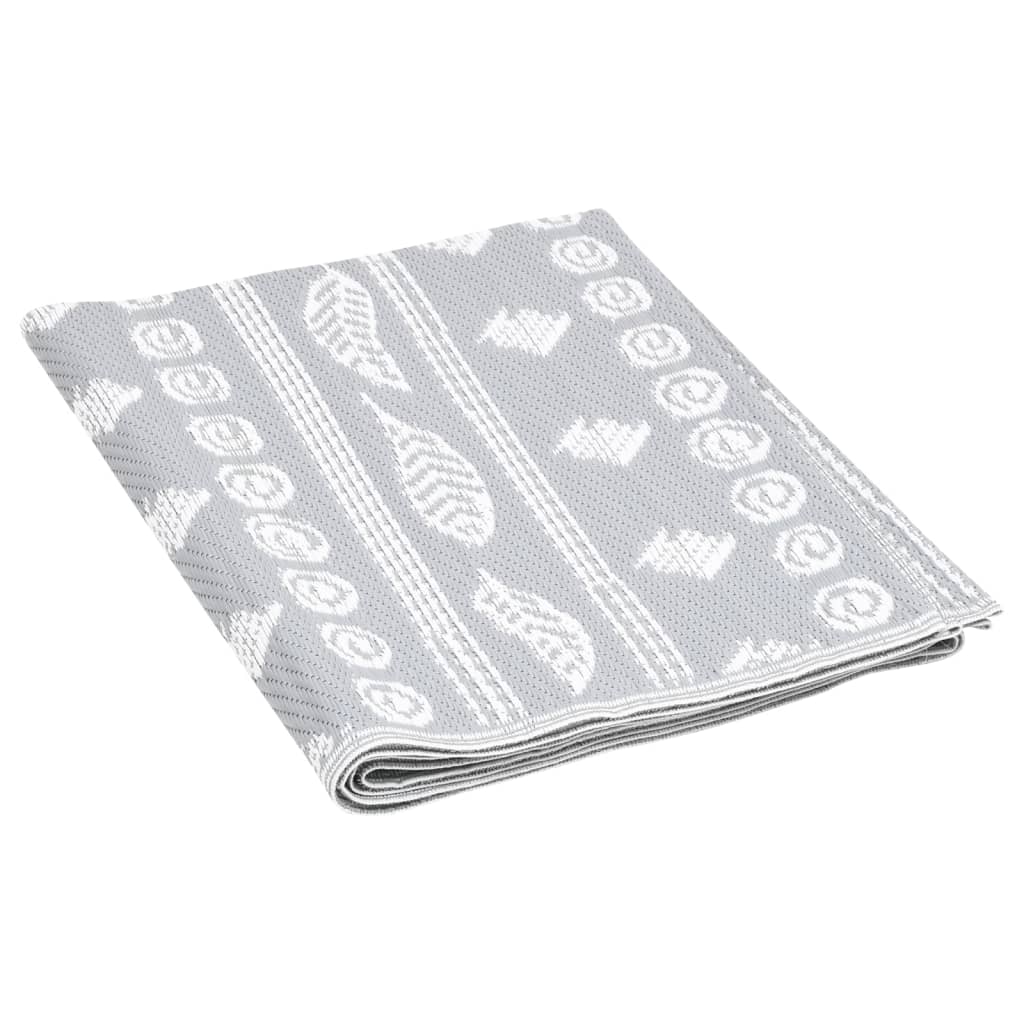 Outdoor-Teppich Arakil Grau Pp Graues Muster