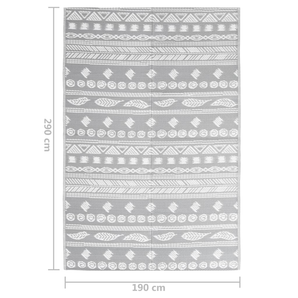 Outdoor-Teppich Arakil Grau Pp Graues Muster