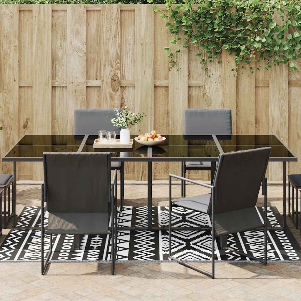 Outdoor-Teppich Arakil Schwarz Pp Schwarzes Muster