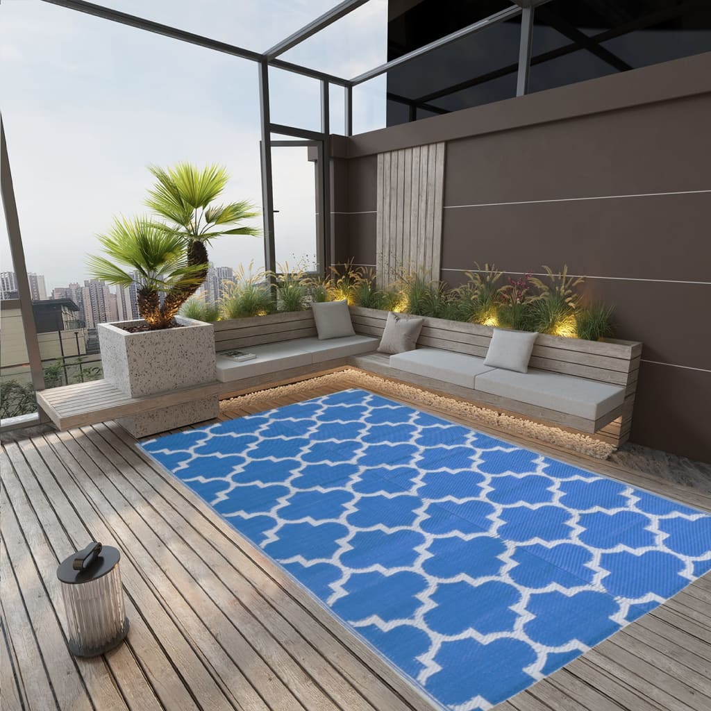 Outdoor-Teppich Arakil Pp Blau
