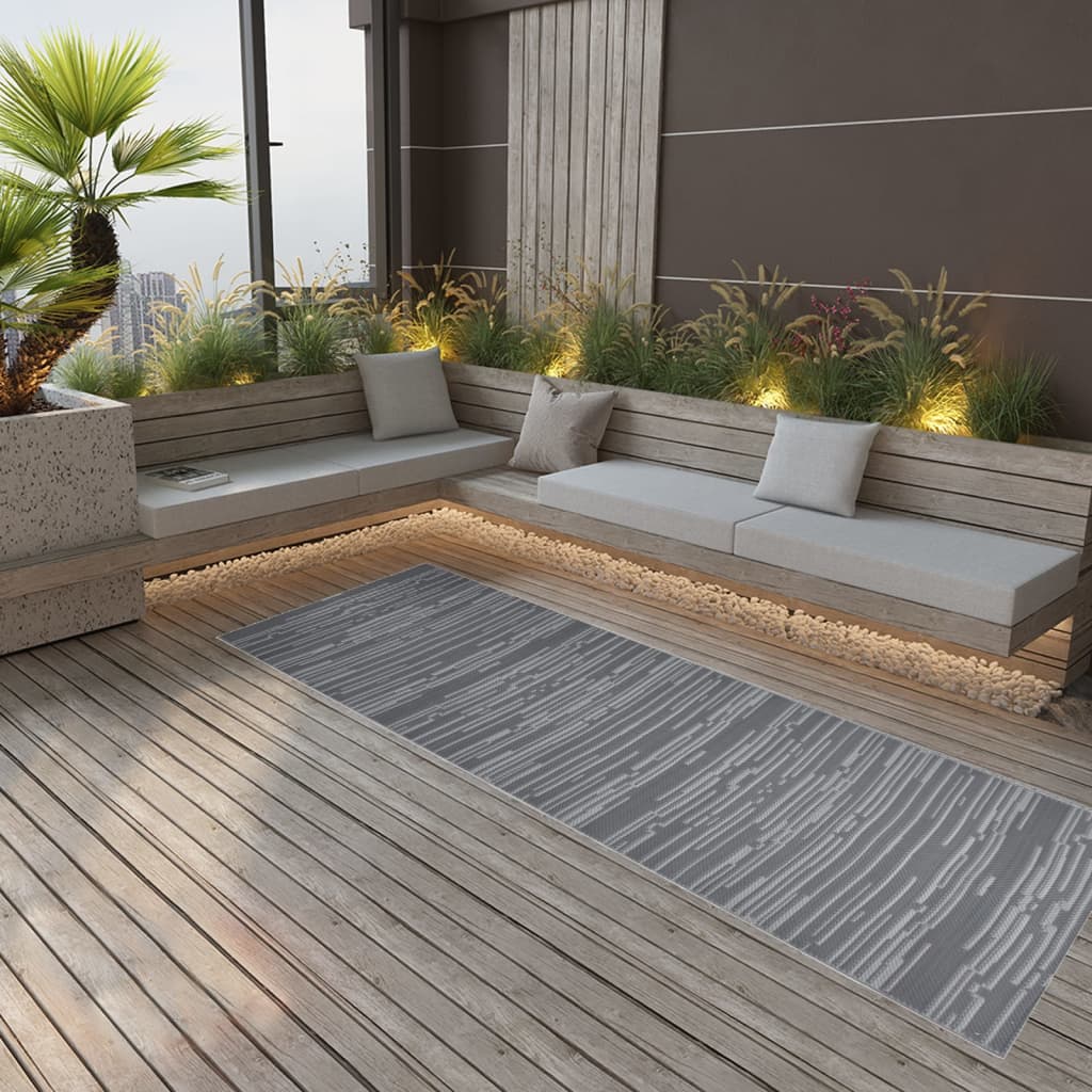 Outdoor-Teppich Arakil Pp Anthrazit
