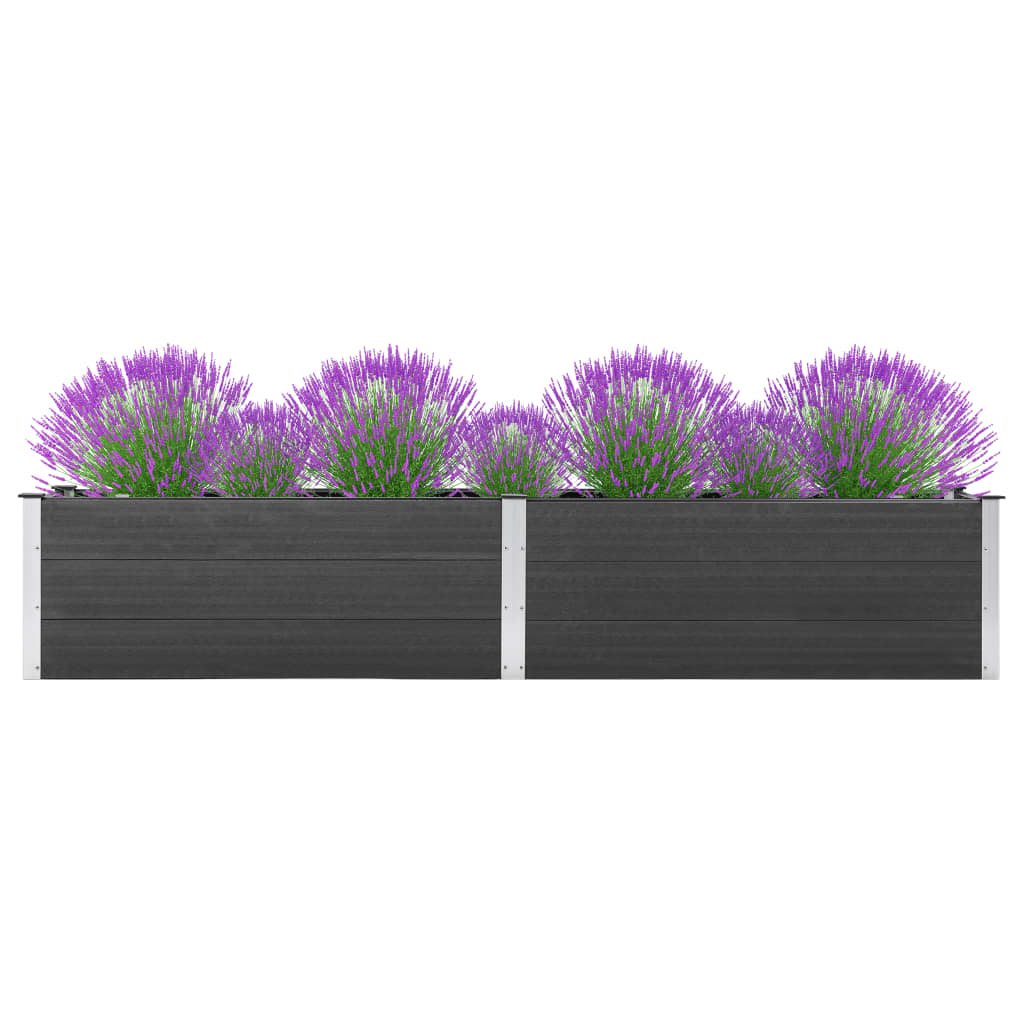 Garten-Hochbeet Wpc Grau
